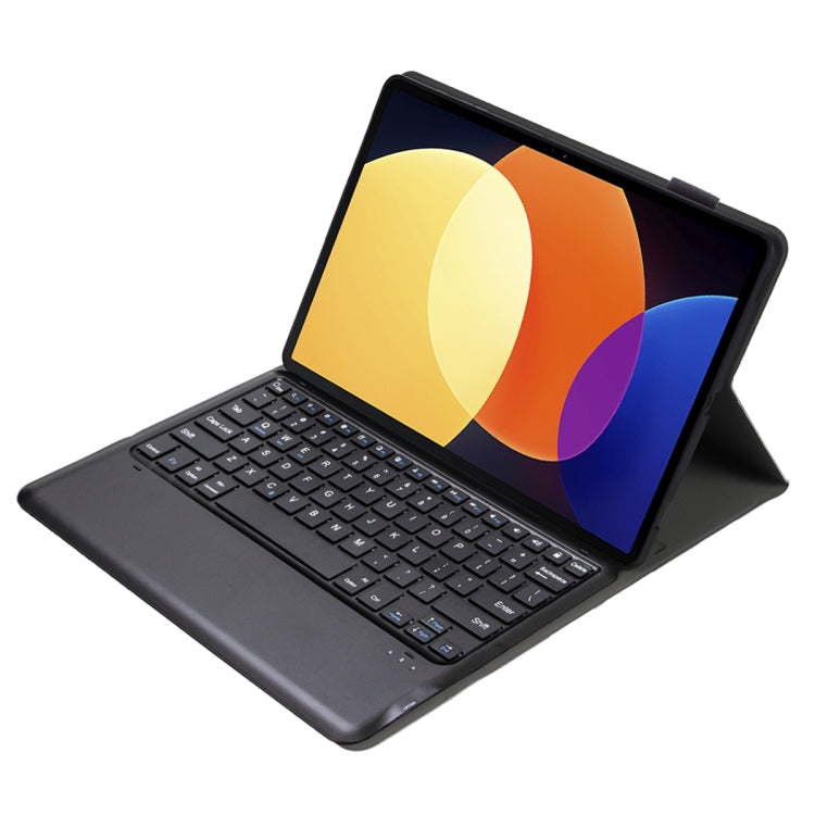 For Xiaomi Pad 6S Pro 12.4 Lambskin Texture Detachable Bluetooth Keyboard Leather Case(Black) - Xiaomi Keyboard by PMC TechLife | Online Shopping South Africa | PMC TechLife | Buy Now Pay Later Mobicred