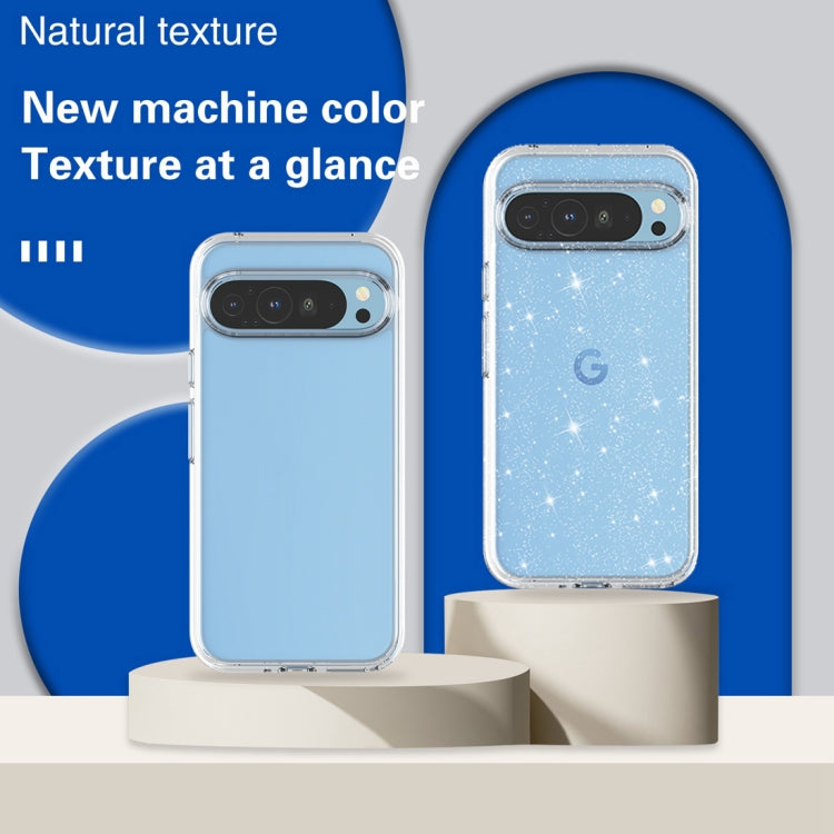 For Google Pixel 9 Pro XL Terminator Style Shockproof Phone Case(Transparent)