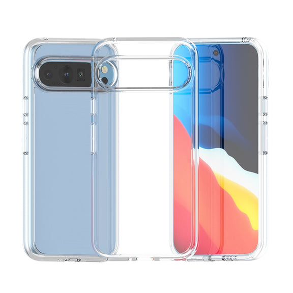 For Google Pixel 9 Pro XL Terminator Style Shockproof Phone Case(Transparent)