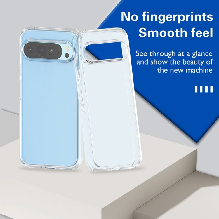 For Google Pixel 9 Pro XL Terminator Style Shockproof Phone Case(Transparent)