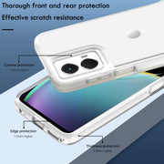 For Motorola Moto G 5G 2024 Terminator Style Shockproof Phone Case(Transparent)