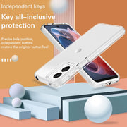 For Motorola Moto G Play 4G 2024 Terminator Style Shockproof Phone Case(Transparent)