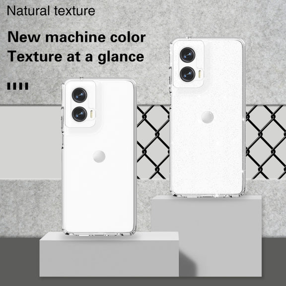 For Motorola Moto G Stylus 5G 2024 Terminator Style Shockproof Phone Case(Glitter White)