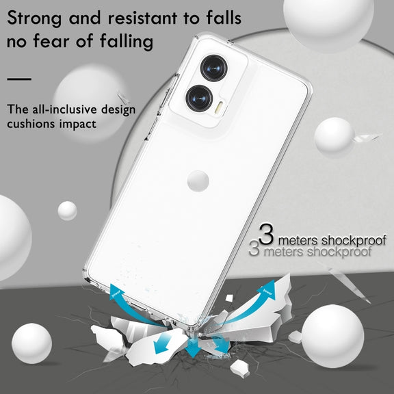 For Motorola Moto G Stylus 5G 2024 Terminator Style Shockproof Phone Case(Transparent)