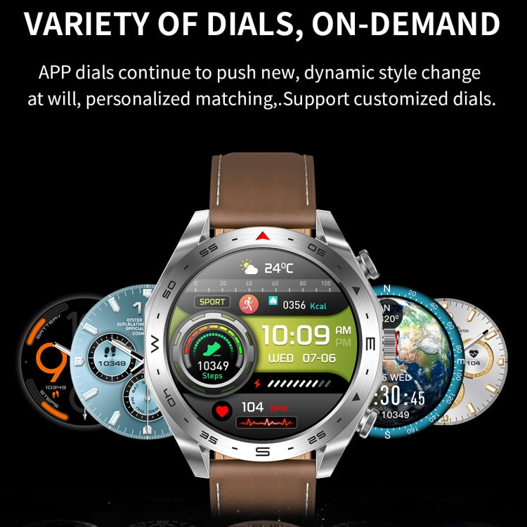 LEMFO T95 1.52 inch IPS Screen 2 in 1 Bluetooth Earphone Smart Watch Support Health Monitoring(Silver) - free shipping - PMC TechLife - Order now!