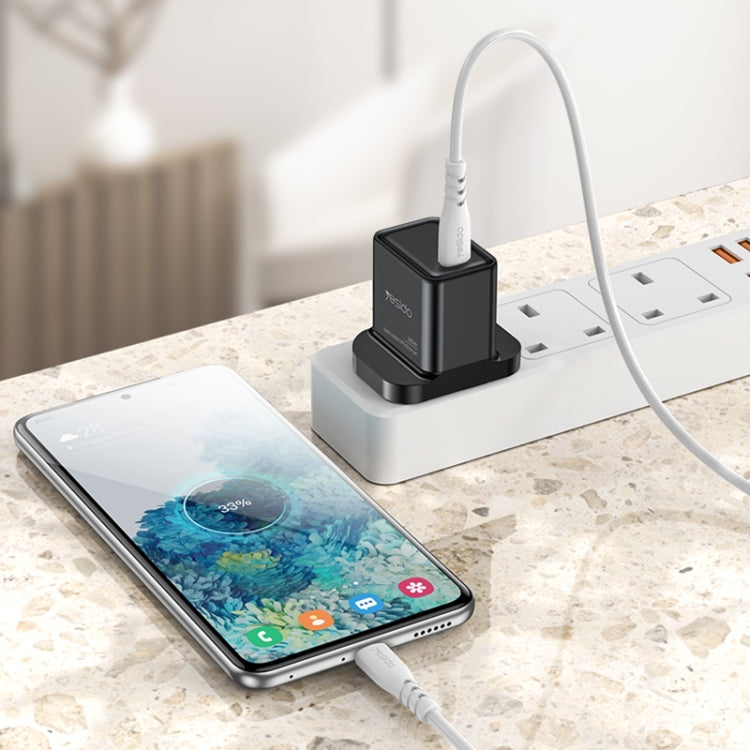 Yesido YC81 PD 25W USB-C/Type-C Interface GaN Fast Charging Charger(UK Plug) - free shipping - PMC TechLife - Order now!