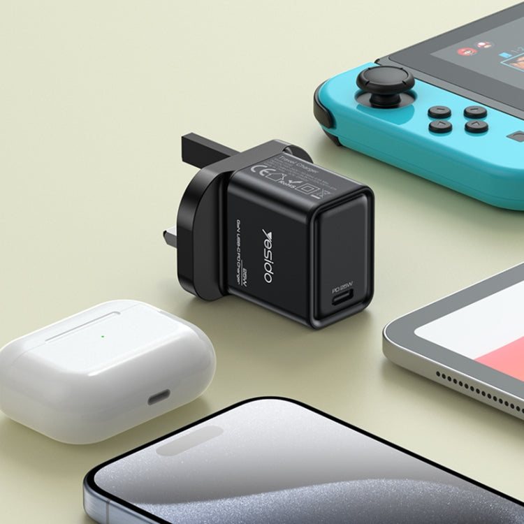 Yesido YC81 PD 25W USB-C/Type-C Interface GaN Fast Charging Charger(UK Plug) - free shipping - PMC TechLife - Order now!