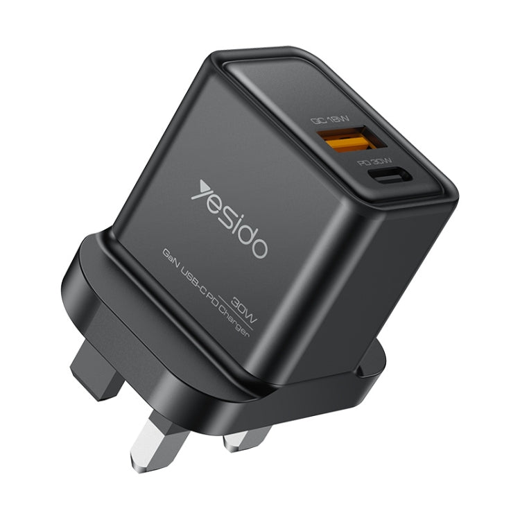 Yesido YC83 PD 30W USB-C/Type-C+USB Interface GaN Fast Charging Charger(UK Plug) - free shipping - PMC TechLife - Order now!