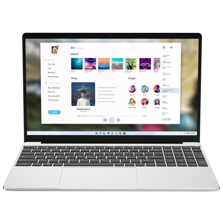 GXMO F152G 15.6 inch Laptop, 16GB+512GB, Windows 11 Intel Alder Lake N95 Quad Core, Support Fingerprint Unlock(Silver) - free shipping - PMC TechLife - Order now!