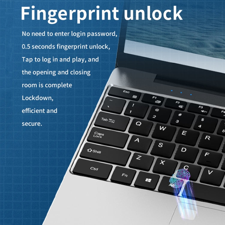 GXMO F152G 15.6 inch Laptop, 16GB+512GB, Windows 11 Intel Alder Lake N95 Quad Core, Support Fingerprint Unlock(Silver) - free shipping - PMC Jewellery - Order now!