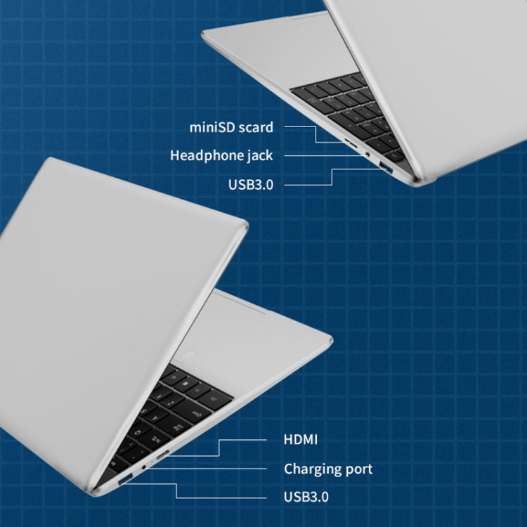 GXMO F152G 15.6 inch Laptop, 16GB+512GB, Windows 11 Intel Alder Lake N95 Quad Core, Support Fingerprint Unlock(Silver) - free shipping - PMC Jewellery - Order now!