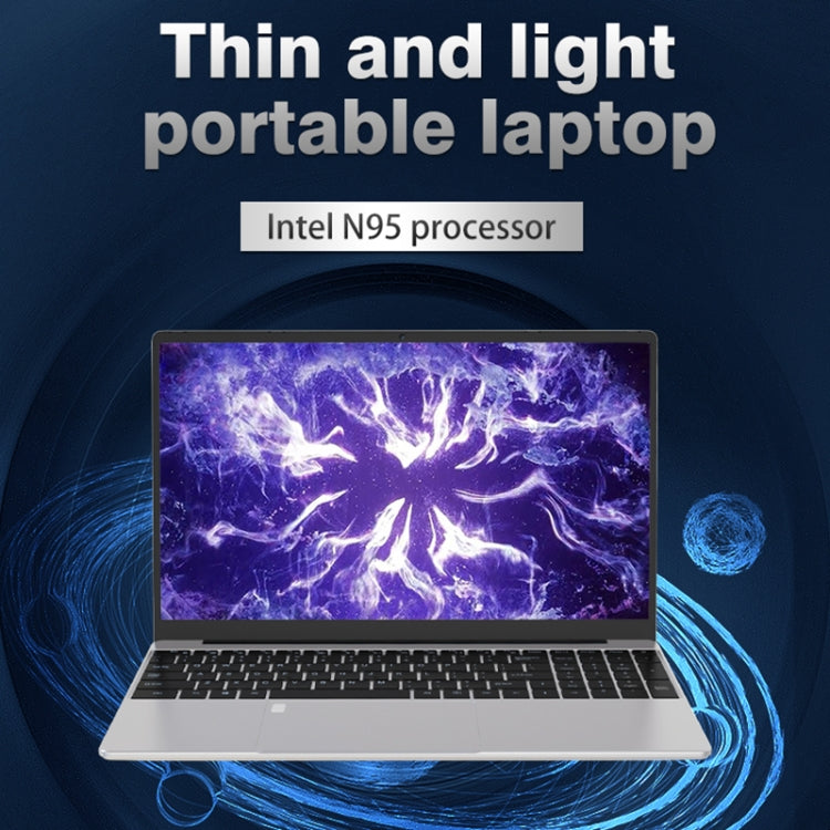 GXMO F152G 15.6 inch Laptop, 16GB+512GB, Windows 11 Intel Alder Lake N95 Quad Core, Support Fingerprint Unlock(Silver) - free shipping - PMC TechLife - Order now!
