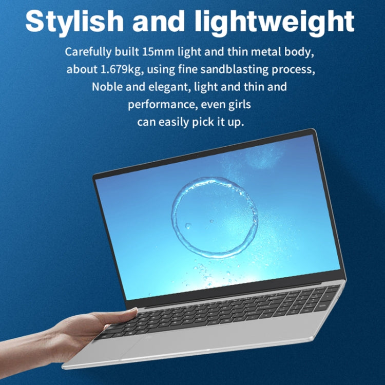 GXMO F152G 15.6 inch Laptop, 16GB+512GB, Windows 11 Intel Alder Lake N95 Quad Core, Support Fingerprint Unlock(Silver) - free shipping - PMC Jewellery - Order now!