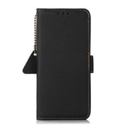 For OnePlus Ace 5 Pro / Ace 5 / 13R Side-Magnetic TJ Genuine Leather RFID Phone Case(Black)