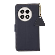 For OnePlus Ace 5 Pro / Ace 5 / 13R Side-Magnetic TJ Genuine Leather RFID Phone Case(Blue)