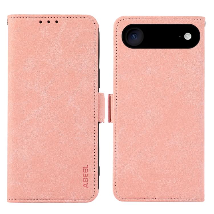 For iPhone 17 Air ABEEL Frosted Magnetic RFID Leather Phone Case(Pink) - free shipping - PMc TechLife - Order now!