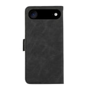 For iPhone 17 Air ABEEL Frosted Magnetic RFID Leather Phone Case(Black)