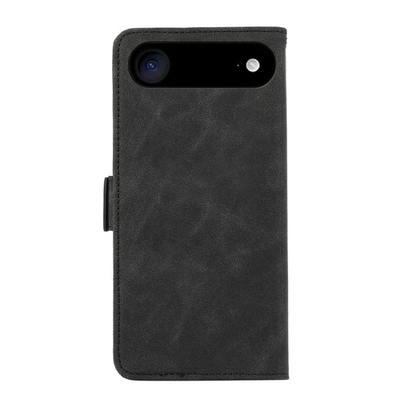 For iPhone 17 Air ABEEL Frosted Magnetic RFID Leather Phone Case(Black)