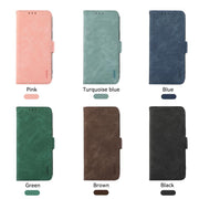 For iPhone 17 Air ABEEL Frosted Magnetic RFID Leather Phone Case(Black)