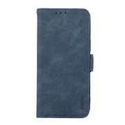 For iPhone 17 Air ABEEL Frosted Magnetic RFID Leather Phone Case(Blue)