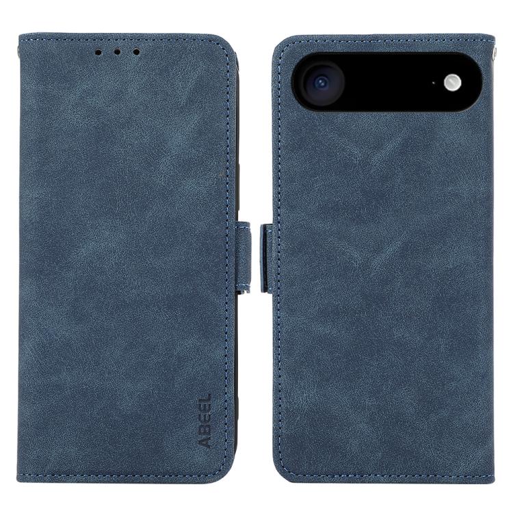For iPhone 17 Air ABEEL Frosted Magnetic RFID Leather Phone Case(Blue) - free shipping - PMc TechLife - Order now!