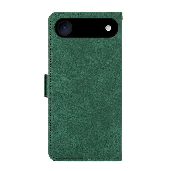 For iPhone 17 Air ABEEL Frosted Magnetic RFID Leather Phone Case(Green)