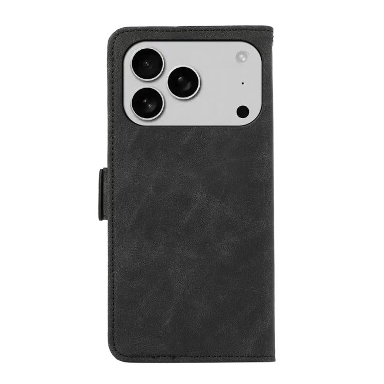 For iPhone 17 Pro Max ABEEL Frosted Magnetic RFID Leather Phone Case(Black) - free shipping - PMc TechLife - Order now!