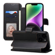 For iPhone 14 / 13 ESEBLE E1 Nappa Texture MagSafe Holder Leather Phone Case(Black) - free shipping - PMC TechLife - Order now!