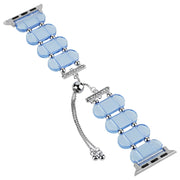 For Apple Watch SE 2023 40mm Resin Retractable Chain Watch Band(Blue)