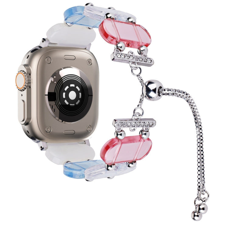For Apple Watch Ultra 2 49mm Resin Retractable Chain Watch Band(Colors) - Watch Bands by PMC TechLife | Online Shopping South Africa | PMC TechLife