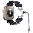 For Apple Watch Ultra 2 49mm Resin Retractable Chain Watch Band(Black) - Watch Bands by PMC TechLife | Online Shopping South Africa | PMC TechLife