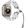 For Apple Watch Ultra 49mm Resin Retractable Chain Watch Band(Pearl White) - Watch Bands by PMC TechLife | Online Shopping South Africa | PMC TechLife