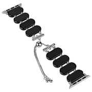 For Apple Watch SE 2022 40mm Resin Retractable Chain Watch Band(Black)