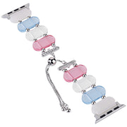 For Apple Watch Series 7 45mm Resin Retractable Chain Watch Band(Colors)