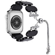 For Apple Watch Series 5 40mm Resin Retractable Chain Watch Band(Black) - Watch Bands by PMC TechLife | Online Shopping South Africa | PMC TechLife | Buy Now Pay Later Mobicred