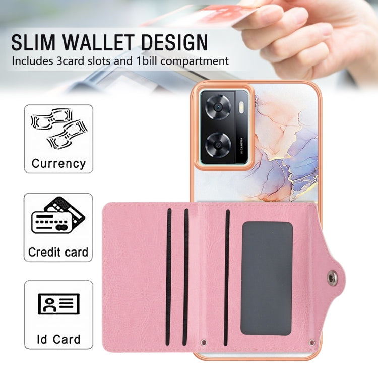 For Realme Narzo 50 5G Marble Pattern IMD Card Slot Phone Case(Galaxy Marble White) - free shipping - PMC TechLife - Order now!