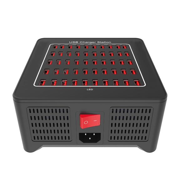 YFY-A77 250W 50 Ports USB Smart Charging Station(EU Plug)