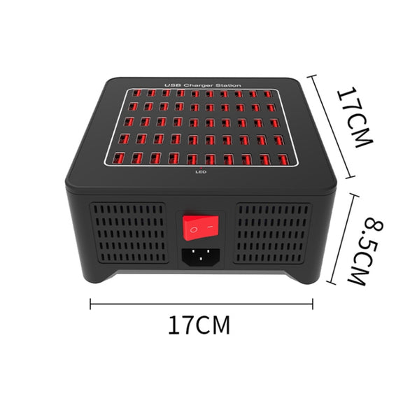 YFY-A77 250W 50 Ports USB Smart Charging Station(UK Plug)