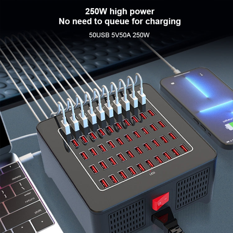 YFY-A77 250W 50 Ports USB Smart Charging Station(AU Plug) - free shipping - PMC Jewellery - Order now!