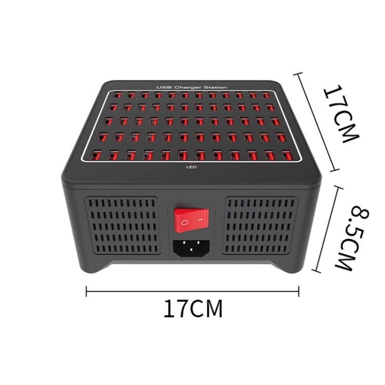 YFY-A78 300W 60 Ports USB Smart Charging Station(AU Plug) - Multifunction Charger by PMC Jewellery | Online Shopping South Africa | PMC Jewellery | Buy Now Pay Later Mobicred