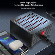YFY-A78 300W 60 Ports USB Smart Charging Station(AU Plug)