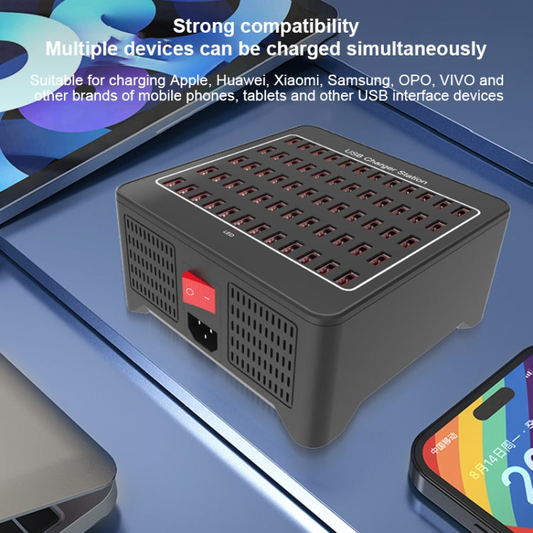 YFY-A78 300W 60 Ports USB Smart Charging Station(AU Plug) - Multifunction Charger by PMC Jewellery | Online Shopping South Africa | PMC Jewellery | Buy Now Pay Later Mobicred