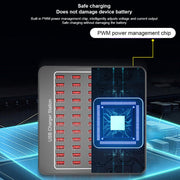 YFY-A78 300W 60 Ports USB Smart Charging Station(AU Plug)