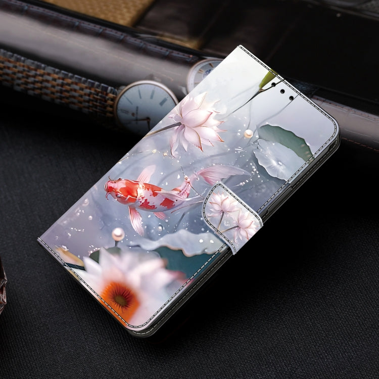 For Google Pixel 9 Crystal Painted Leather Phone case(Koi) - Google Cases by PMC TechLife | Online Shopping South Africa | PMC TechLife | Buy Now Pay Later Mobicred
