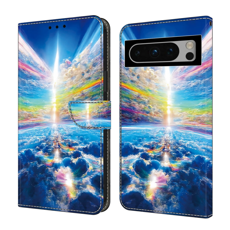 For Google Pixel 9 Pro Crystal Painted Leather Phone case(Colorful Sky) - Google Cases by PMC TechLife | Online Shopping South Africa | PMC TechLife | Buy Now Pay Later Mobicred