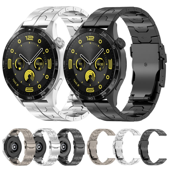 22mm Titanium Metal Watch Band(Black)