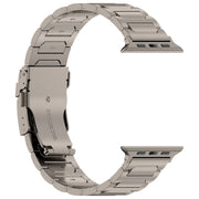 For Apple Watch Series 8 45mm I-Shaped Titanium Metal Watch Band(Titanium)