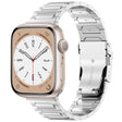 For Apple Watch Series 7 45mm I-Shaped Titanium Metal Watch Band(Silver) - Watch Bands by PMC TechLife | Online Shopping South Africa | PMC TechLife