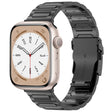 For Apple Watch Series 2 38mm I-Shaped Titanium Metal Watch Band(Black) - Watch Bands by PMC TechLife | Online Shopping South Africa | PMC TechLife