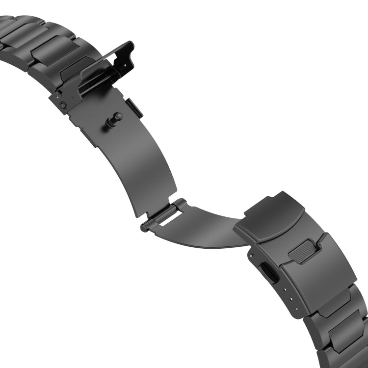 For Apple Watch Series 4 44mm I-Shaped Titanium Metal Watch Band(Titanium)